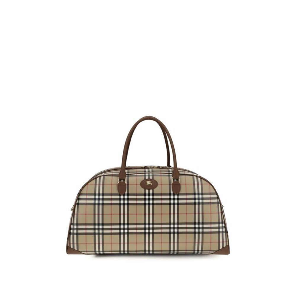 Burberry Beige Cotton Luggage And Men's Travel